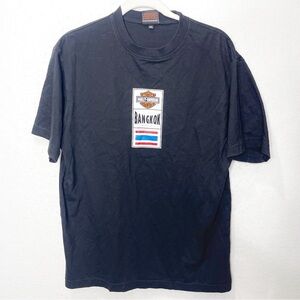 Vintage Harley Davidson Black 2003 Bangkok Thailand Size XL Rare Find